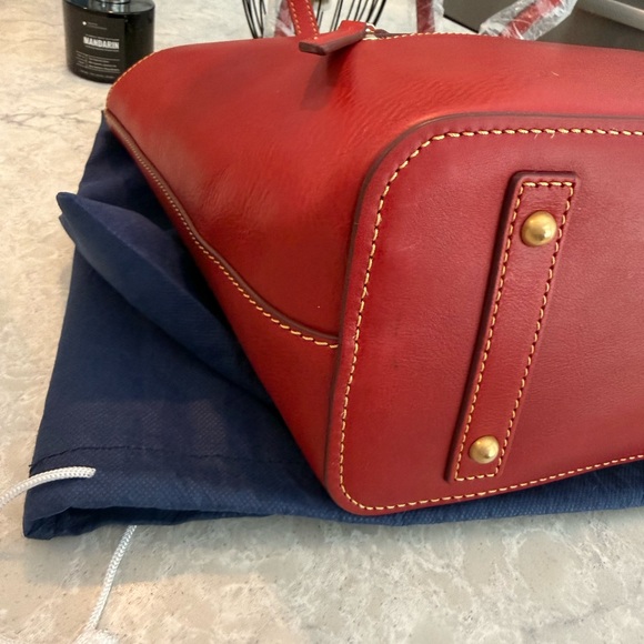 Dooney & Bourke Florentine red tote - Picture 5 of 7